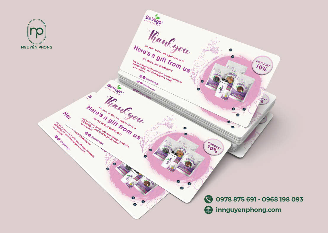 In ấn voucher chất lượng, uy tín tại Nguyên Phong 